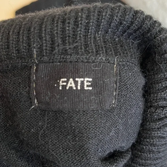 Black Cowl Neck Sweater - Picture 5 of 5